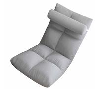 HEEPDD Sedia Divano Sedia Pieghevole con Supporto per la Schienale, da Gioco da Pavimento Regolabile in Flanella, Struttura in Metallo, Design a 8 Griglie, per Tessuti per la Casa Rilassamento e