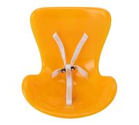 HEEPDD Sedia per Auto Bambole, Installazione Compatta Facile Comoda Sedia per Bambole in Plastica Premium con Cintura per Auto Interni Decorazioni Uffici (YELLOW)