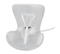 HEEPDD Sedia per Auto Bambole, Installazione Compatta Facile Comoda Sedia per Bambole in Plastica Premium con Cintura per Auto Interni Decorazioni Uffici (Trasparente)
