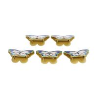 HEEPDD Segnalibro a Farfalla in Metallo da 5 Pezzi, per Raccoglitore retrò Carino a Forma di Ala di Colore Graziosa per Diario per Cartoline, Diario, Artigianato