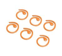 HEEPDD Segnapunti a Spirale in Metallo, Materiale Metallico, 50 Pezzi per Progetti a Maglia e Uncinetto, Perfetti per Esigenze di Scrapbooking e Artigianato (ORANGE)