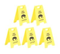 HEEPDD Segno di Vomito per Animali Domestici, 5 Pezzi 2,64 X 3.94in Pratiche Divertenti di Vomito di per Animali Domestici Divertenti Che Colpiscono Impermeabilizzanti di Plastica in Plastica di