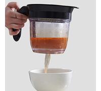 HEEPDD Separatore di Grassi Separatore di Sugo Rilascio Inferiore Efficiente per la Separazione dell'olio Nelle Zuppe Stufati Brodi Design del Corpo Trasparente Misura 6,7x5,9x4,1 Pollici Utensile