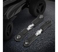 HEEPDD Servo Aste Kit di Collegamento dello Sterzo Prodotto a CNC, Accessori per Modellini di Auto in Plastica e Metallo Durevoli, 2 Pezzi per Auto RC ZD 1:16 con Facile Installazione (Asta dello