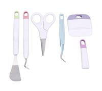 HEEPDD Set, 5 Pezzi ABS in Acciaio Inossidabile Portatile Comodo Utilizzando lo Strumento per Diserbo Artigianale per Intagliare il Set di Strumenti per Diserbo in Vinile Artigianale per Tagliare la