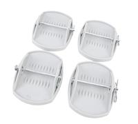 HEEPDD Set Cuscinetti per Cric, Cuscinetti di Supporto per Cric, di Bloccaggio Sicuro, Base Anti-affondamento, Ideale per Rimorchi e Veicoli Campeggio (GRAY)