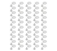HEEPDD Set da 50 Rivetti Esagonali, Elementi di Fissaggio in Lega di Zinco, Borchie Decorative Durevoli per Progetti di Pelletteria, Borse e Abbigliamento (#2)