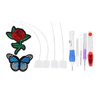 HEEPDD Set da Ricamo Russo per Cucito, Strumento Artigianale Fai-da-te con Ago in Feltro per Progetti di Cucito e Ricamo Domestici Set da Russo per, Manico Nan da