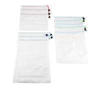 HEEPDD Set di 11 Sacchetti in Rete Riutilizzabili con Coulisse, Contenitori per la Spesa Lavabili e Traspiranti per Frutta e Verdura, Giocattoli, Prodotti da Viaggio e per la Casa