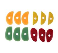 HEEPDD Set di 12 Stecche in Ceramica in Silicone, Strumenti Flessibili per Scolpire e Lisciare L'Argilla per Ceramica, 4 Forme e Colori, Strumenti in Argilla Fai da Te per Principianti