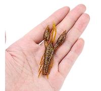 HEEPDD Set di 4 Esche Artificiali per Aragoste in Silicone, Esca Morbida in Silicone Resistente, Perfetta per gli Appassionati di Pesca Alla Spigola e Pesca Alla Carpa (6#)