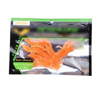 HEEPDD Set di 4 Esche Artificiali per Gamberi in Silicone, 4, Esche Morbide in Silicone Durevole, Perfette per gli Appassionati di Pesca Alla Spigola e Pesca Alla Carpa Set di Artificiali per