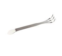 HEEPDD Set di Attrezzi da Giardino in Acciaio Inossidabile 3 Tinali Rastrello da Giardinaggio, Manico Lungo 24 Cm, Ideale per l'agricoltura del Terreno del Giardino, con Impugnatura Ergonomica per