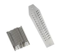 HEEPDD Set di Micromaschi e Filiere per Orologio in Acciaio Inossidabile, Strumento di Filettatura Accurato per Orologiai e Gioiellieri, Misure da 7 a 20, Design Compatto per Filettature Interne