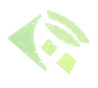 HEEPDD Set di Modelli di Cucitura in Plastica, Modello di Trapuntatura Verde Trasparente Modello di Cucito Pratico Multifunzionale