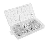 HEEPDD Set di Molle di Compressione da 200 Pezzi, Assortimento di Molle di Trazione a Estensione in Metallo per Riparazione e Manutenzione in Veicoli Ed Elettrodomestici Componenti di Serraggio