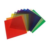 HEEPDD Set di Pellicole per Filtri Colorati per Filtri per Lenti Ottiche, Confezione da 11 Gel per PC, Fogli Quadrati 30x30 Cm per Fotografia con Luci a LED, Illuminazione Stroboscopica da Studio,