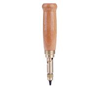 HEEPDD Set di Perforatori per Pelle, 6 Dimensioni con Manico in Legno e Teste in Metallo, Perforatore Manuale da 5,1 Pollici per Cinturini di Orologi, Cinture e Artigianato in Pelle, da 0,06 a 0,16