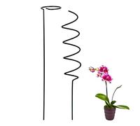 HEEPDD Set di Picchetti di Supporto per Piante in Ferro da 15,7 Pollici per Piante Rampicanti, Rampicanti, Design a Spirale, Protegge i Fiori a Stelo Singolo Dal e Dalla Pioggia Set di Picchetti di