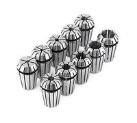 HEEPDD Set di Pinze ER20 da 10 Pezzi, Acciaio per Molle Ad Alta Precisione, Gamma da 3 Mm a 12 Mm, Ideale per Strumenti di Fresatura e Incisione CNC Morsetto per Tubi e Accessori