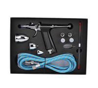 HEEPDD Set di Pistole a Spruzzo per Aerografo in Metallo, Materiale Metallico, Ideale per Colorare Modelli, Decorare Torte e Riparare Auto con Tazze 2CC 7CC 10CC (metallo)