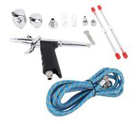 HEEPDD Set di Pistole a Spruzzo per Spazzole Ad Aria in Metallo, Materiale, Ideali per Colorare Modelli, Decorazione di Torte e Riparazioni Auto con Tazze 2CC 7CC 10CC Set di Pistole a Spruzzo per