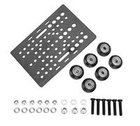 HEEPDD Set di Puleggia per Pannello a Build Scorrevole a Piastra a Cavalletto, Adatto per Opennbuilds V Tipo NEMA Attuatori Lineari 20 80mm, Accessori per Stampanti 3D NAN