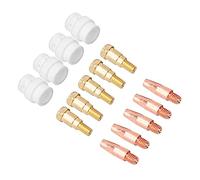 HEEPDD Set di Punte 24KD per Torcia di Saldatura Binzel MIG, Facile Installare, 14 Pezzi Inclusi Punte e Diffusori, Ottimo per la Saldatura Semiautomatica (#2)