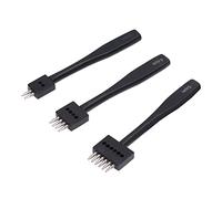 HEEPDD Set di Punzoni per Utensili in Pelle, Punzone Preciso per Fori Rotondi per Progetti Fai da Te in Pelle, Include 3 Dimensioni per un Utilizzo Senza Sforzo Set di Punzoni per Utensili in,