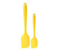 HEEPDD Set di Raschietti in Silicone con Manico Lungo, Spatola per Alimenti, Utensile da in 2 Pezzi per Preparare Torte e Dessert, Rosso Verde Giallo, Non Tossico, Facile da Pulire, Prodotti da (#4)