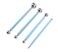 HEEPDD Set di Strumenti per Punteggiare con Sfera in Metallo a Doppia estremità, Materiale in Lega, Lavoro di Dettaglio Preciso, Design Ergonomico, Ottimo per Scolpire l'argilla e Decorare Torte