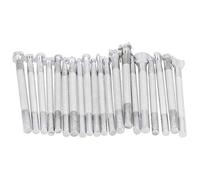 HEEPDD Set di Strumenti per Timbri in Pelle, Artigianato in Lega di Zinco con Forme da 20 Pezzi per Principianti Ed Esperti Nella Lavorazione della Pelle