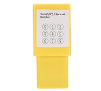 HEEPDD Set di Timbri in Metallo di Gioielli, Kit di Incisione in Metallo da 40 Cr di Francobolli in Acciaio Carbone con Bordi Precisi per la Marcatura su Metalli Morbidi in Pelle (513#11)