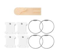 HEEPDD Set Essenziale di Bobine di Filo Interdentale in Plastica, Carte Organizer per Filo, Ideali per Punto Croce e Forniture per Ricamo