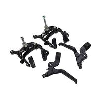 HEEPDD Set Freni Bici, Leva Freno Pinza Freno in Lega di Alluminio con Design a Doppio Perno per Bici Pieghevole, Controllo Stabile della Frenata, Regolazioni Facili