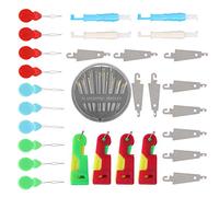 HEEPDD Set Infila Ago in Filo di Ottone Infila Ago Automatico, Strumento per da Cucito a Mano per Macchine da Cucire Domestiche, Pelle, Denim, Seta, Tela e Macchina da Cucire in Cotone e i Suoi