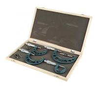 HEEPDD Set Micrometro Esterno 0-100 Mm, Struttura in Carburo Cementato, Set di Calibri Ad Alta Precisione per Misurazioni Industriali Micrometro Esterno 0-100 Mm, Robusti Strumenti Industriali Nan