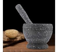 HEEPDD Set Professionale con Pestello per Mortaio, Macinaspezie Manuale, Realizzato in Resistente Plastica PP, Perfetto per la Domestica e l'uso in Farmacia (HEEPDDfxr0kpc74s-04)