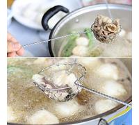 HEEPDD Setaccio per Fonduta, Colino, Ideale per Pentole Calde e Cibi Fritti, Cucchiaio in Rete con Manico da 9,25 Pollici per un Facile Utilizzo Setaccio per Fonduta, Manico Lungo in Acciaio