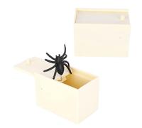 HEEPDD Simulazione Realistica Giocattolo Spider Box False, Scherzo a Sorpresa per Halloween, Giorno di Pesce di Aprile, Feste con Ragni Altamente Simulati, Buon Divertimento per Bambini