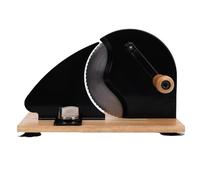 HEEPDD Slicer di Pane Manuale, Acciaio Al Carbonio con Base in Legno di Faggio, Semplice Macchina a Fessura della Manovella per il Pane Fatto in Casa e la Vetrina a Lievitazione a Lievitazione