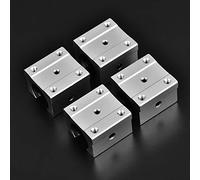 HEEPDD Slitta con Cuscinetto Lineare da 4 Pezzi, Slitta con Cuscinetto a Sfera Lineare con Rullo di Precisione, Elevata capacità di Carico per Macchine e Attrezzature CNC con da 4 Pezzi, Lega di