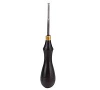 HEEPDD Smussatore per Bordi in Pelle, Creaser Professionale per Bordi in Acciaio con Impugnatura in Ebano premere Lo Strumento di Taglio(0.6mm)