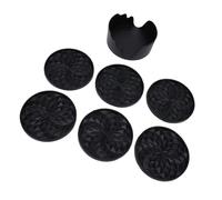 HEEPDD Sottobicchiere in Silicone per Bevande, Sottobicchieri Antiscivolo Antiaderente Anti Traboccamento Set da 6 con Supporto per Bevande Calde e Fredde, Birra, caffè, Sottobicchiere in Silicone