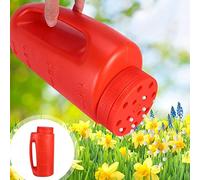 HEEPDD Spargitori 2L di Semi da Prato Spald, Spargitore a Mano Shaker Shaker Shake Shake Distriber per Fertilizzante in Semi di Sale di Ghiaccio e Giardino Nan (rosso)