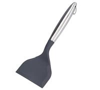 HEEPDD Spatola a Bocca Larga, Spatola da, Utensile da Flessibile per Pancake, Uova, Hamburger - Manico in Acciaio Inossidabile 304, a Bocca Larga 11,6 X 26,5 Cm, Resistente Al Calore (Grigio(304#))