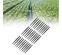 HEEPDD Staffa per Irrigatore da 30 Pezzi Asta di Inserimento a Terra in Plastica Palo di Supporto per Irrigazione a Goccia da 8,9 Pollici per Tubo da Giardino di Irr