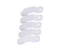 HEEPDD Staffe di Montaggio della Luce da 100 Pezzi, Clamp/Holder di Fissaggio della Striscia Luminosa a LED in Silicone per il Fissaggio di 3528 5050 1210 LED RGB Lucile Interno Illuminazione (12 mm)