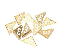 HEEPDD Staffe Protezioni per Bordi in Ottone per Mobili per Gioielli Tavolino Cornice per Foto Armadietto Coperture di Sicurezza Scatola di Legno Protezioni Angolari 10 PZ Artigianato Antico