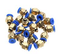 HEEPDD Stampante 3D Raccordo Dritto Pneumatico Connessione Rapida per un Facile Montaggio e Smontaggio Pressione Nominale di 191 PSI Compatibilità con Tubo in Nylon PU da 4 Mm Ideale per la Stampa
